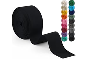 WEBSUKA Polyester Webbing Strap 17+Colors – 1"&1.5"&2" – 10 Yards Heavy Duty Webbing Roll, Flat Webbing Strap for Indoor&Outdoor Gear, Climbing, DIY Crafting, Repairing