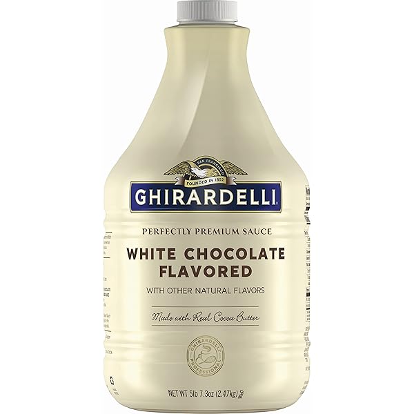 GHIRARDELLI PREMIUM SAUCE WHITE CHOCOLATE FLAVORED WITH OTHER...