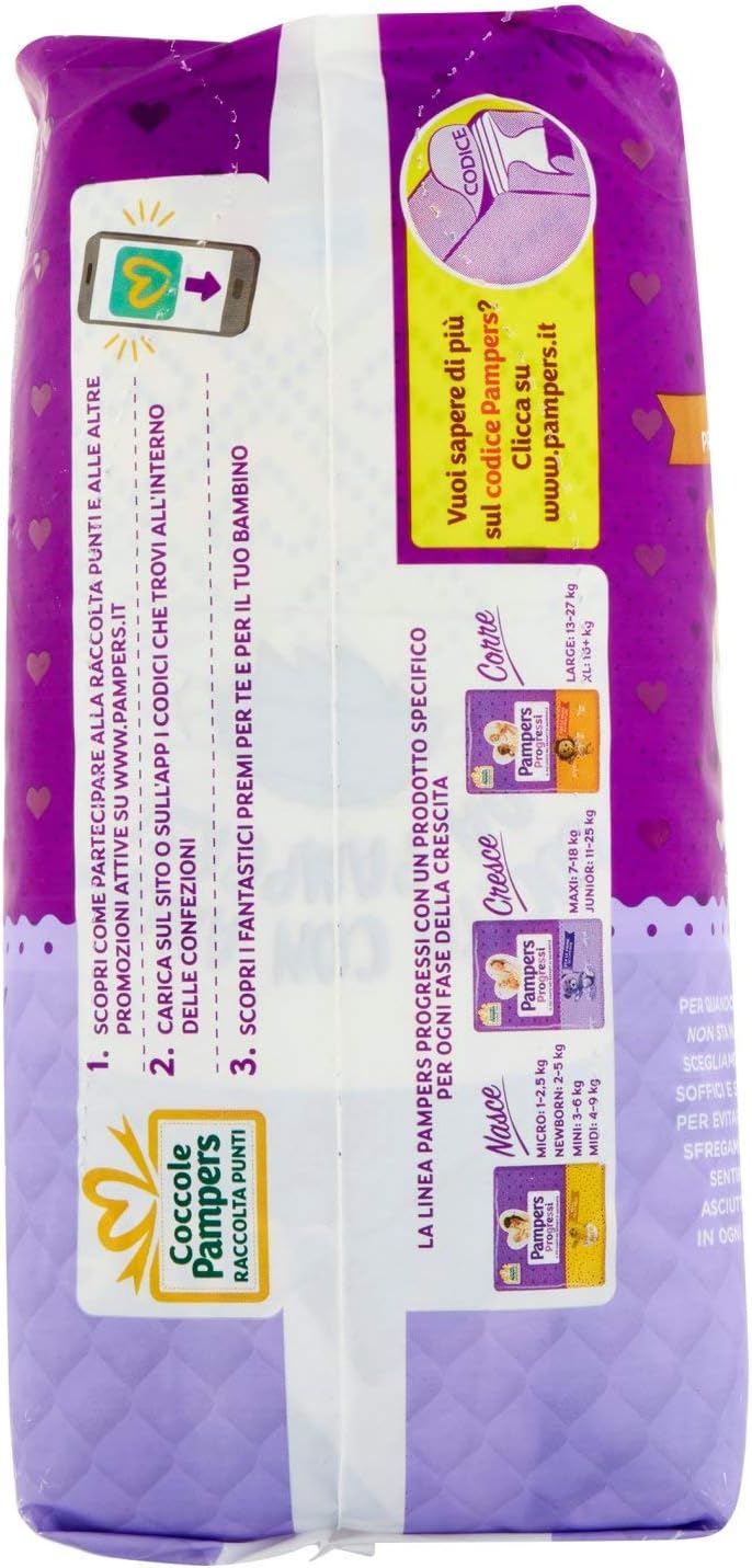 Pampers Progressi Maxi 22 Nappies, Size 4 (7-18 kg), White - Image 5
