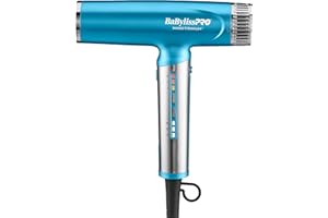 BaBylissPRO Nano Titanium Professional Nano Light Ionic Dual-Voltage Lightweight Hair Dryer, Portable Travel Professional Styling Tool with Diffuser, Blow Dryer Set for All Hair Types