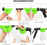 SIMDAO Snow Foam Gun 1000ML ABS Spray Hose High Pressure Foam Lance Green view 4