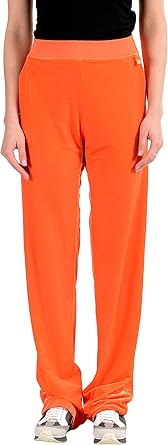orange velour pants