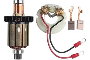 For Brush Holder and Carbon Brushes CB440 Set (1 Holder + 2 Brushes), Compatible for Ma-kita DHP458, BHP458, DDF458, BDF458