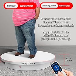 23.6In Remote Large Motorized electric turntable