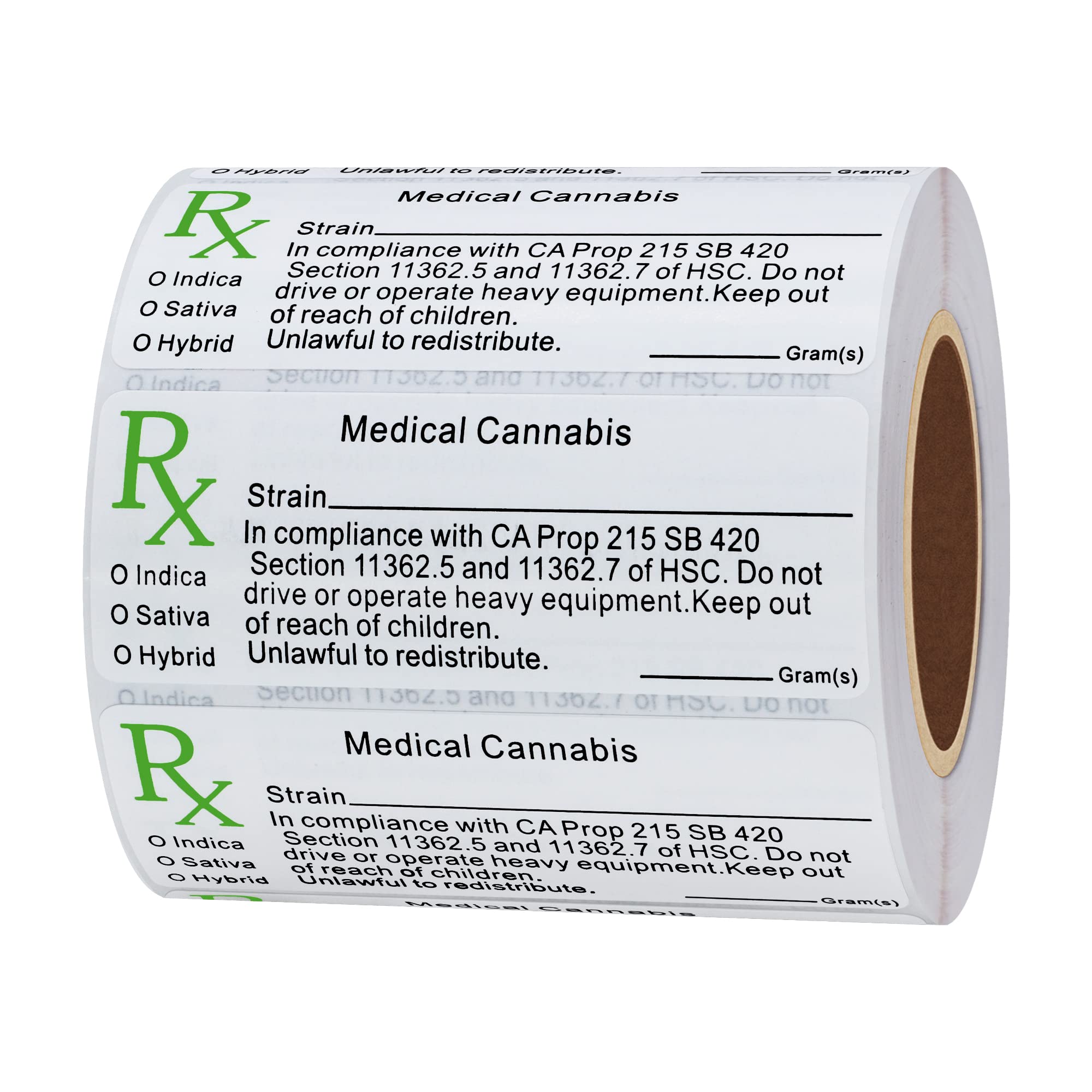 Hylabelest Compliant Identification RX Medical Strain Adhesive Labels State Compliant Medical Pot Stickers (Type 2)