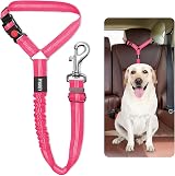 PIYAREY Dog Car Seat Belt Pink Headrest Restraint Adjustable 52-71cm view 9