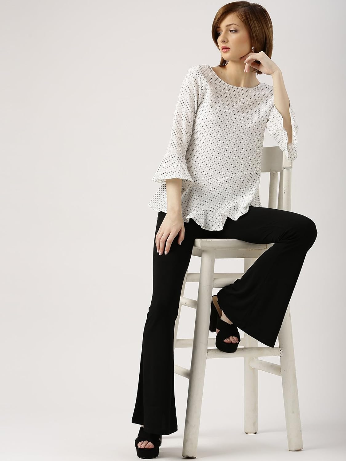 marie claire women's top (mc10137b--xl, white, x-large)