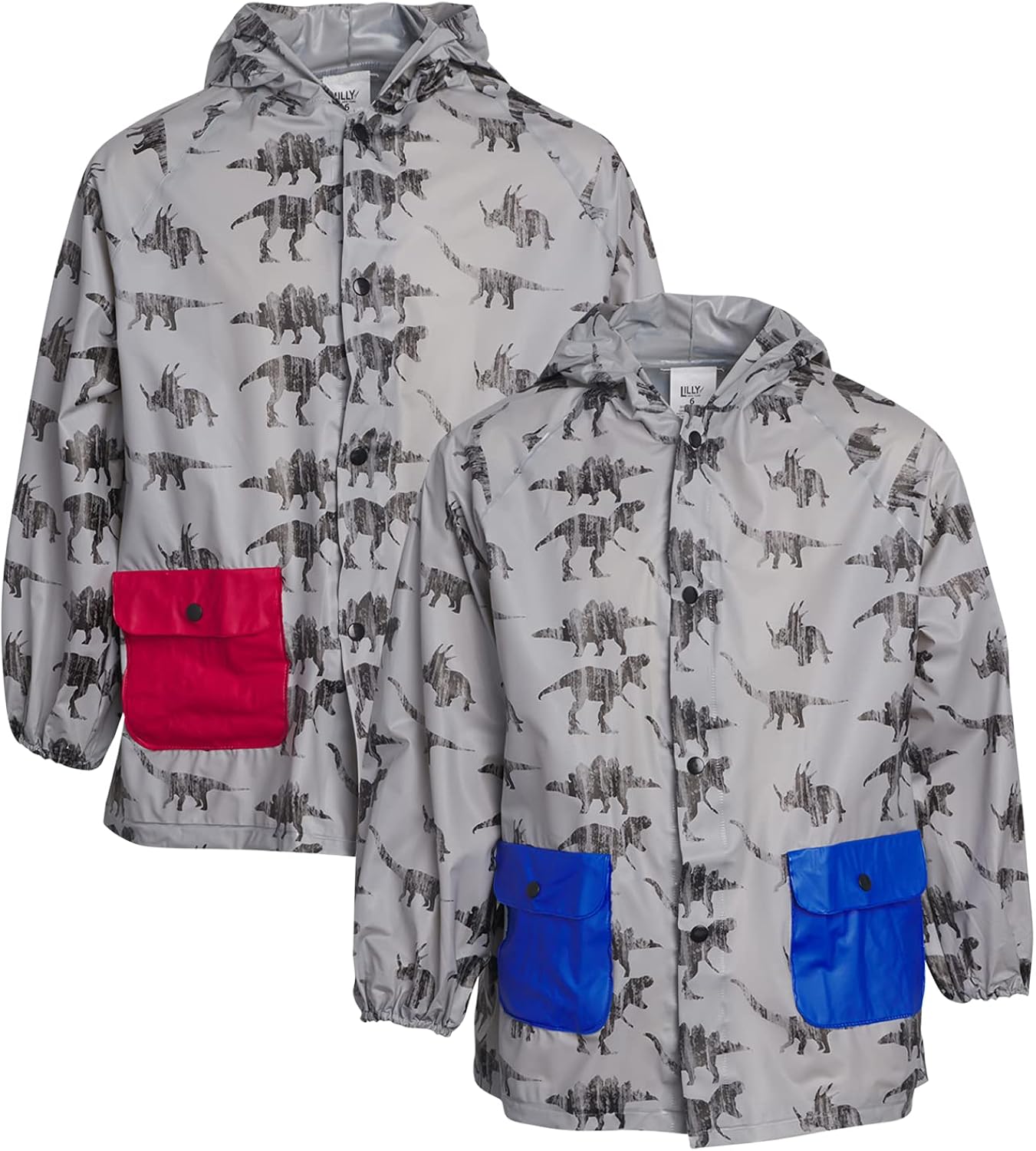 Lilly of New York Baby Boys' Rain Coat - Hooded Rain Slicker Shell (2 Pack): Clothing