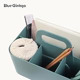 BLUE GINKGO Stackable Organizer Caddy Green Korean-Made Portable Tote view 7