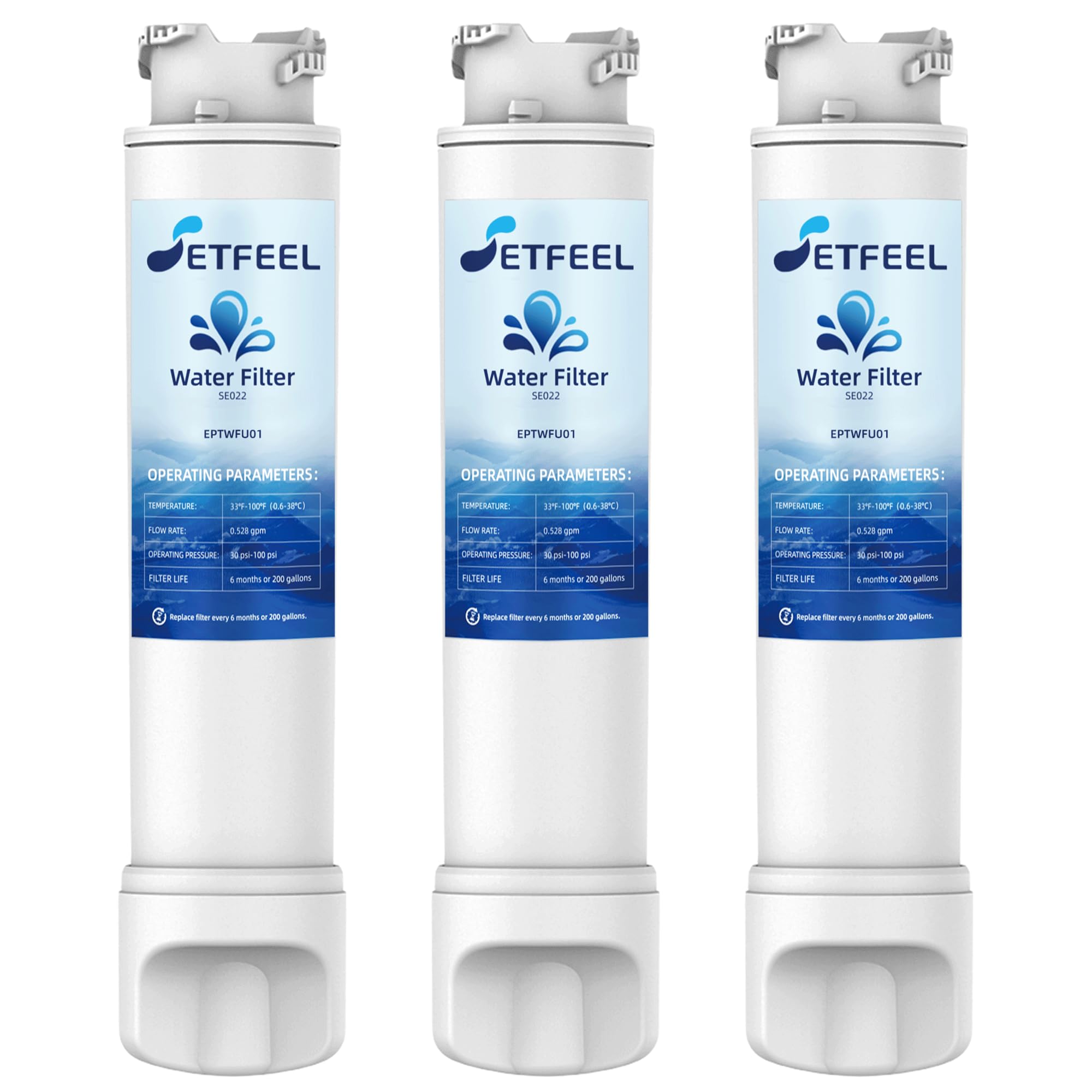 Photo 1 of EPTWFU01 Water Filter Replacement for Frigi-daire, Compatible with Frigi-daire Gallery Pure-Source ultra II, PureSource ultra 2, EWF02, EPTWFU01, eptwfuo1, 3 Packs SETFEEL
