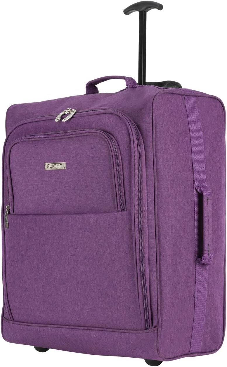 British Airways Trolley Bagaglio A Mano 56x46x25 cm Grande Bagaglio Da  Stiva 2 Rotelle. Flight Knight 56x45x25 cm Valigia Leggera Dimensione  Massima Per easyJet Iberia E Tanti Altri Jet2 Bagaglio a mano