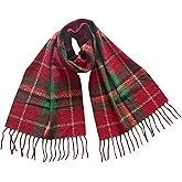 Wander Agio Women’s Plaid Scarf Winter Soft Cashmere-Like Shawl Wrap Warm Cozy Fall Long Classic Tartan Plaid Pattern Scarves