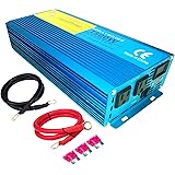 LVYUAN Pure Sine Wave Power Inverter 1500W / 3000W (Peak) Car Caravan RV Camping Boat DC 12V Inverter Soft Start 12V DC to AC