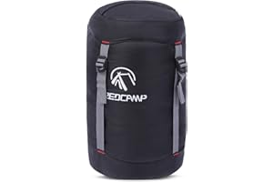 REDCAMP Nylon Compression Stuff Sack, 10L/17L/27L/40L Lightweight Sleeping Bag Compression Sack Great for Backpacking, Hiking and Camping,Blue/Yellow/Army Green/Black