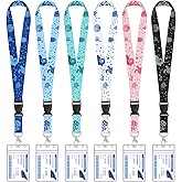 HONSIO 6 Pack Cruise Lanyard for Ship Cards Detachable Lanyards with Waterproof ID Badge Holders, Ocean Creature 2026 Cruise Essentials Accessories