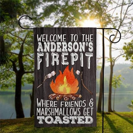 DONL9BAUER Bandera de jardín con bandera de chimenea vertical de doble