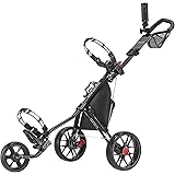Caddytek CaddyLite 11.5 V3 3 Wheel Golf Push Cart - SuperLite Deluxe, Lightweight, Easy To Fold Caddy Cart Pushcart
