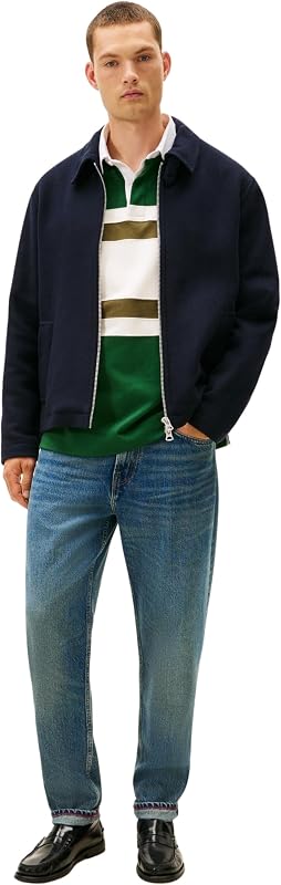 Jeans Harlem Tapered Mid-Rise Masculino, Azul (Torrance Indigo), 33W/34L — foto 4 de 5