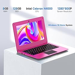 Adorably Netbook Mini Laptop 10.1 inch for Kids
