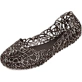 Domucos Womens Sandals Flat Jelly Shoes Slip On Hollow Out Loafers&hellip;