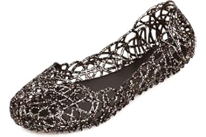 Domucos Womens Sandals Flat Jelly Shoes Slip On Hollow Out Loafers…