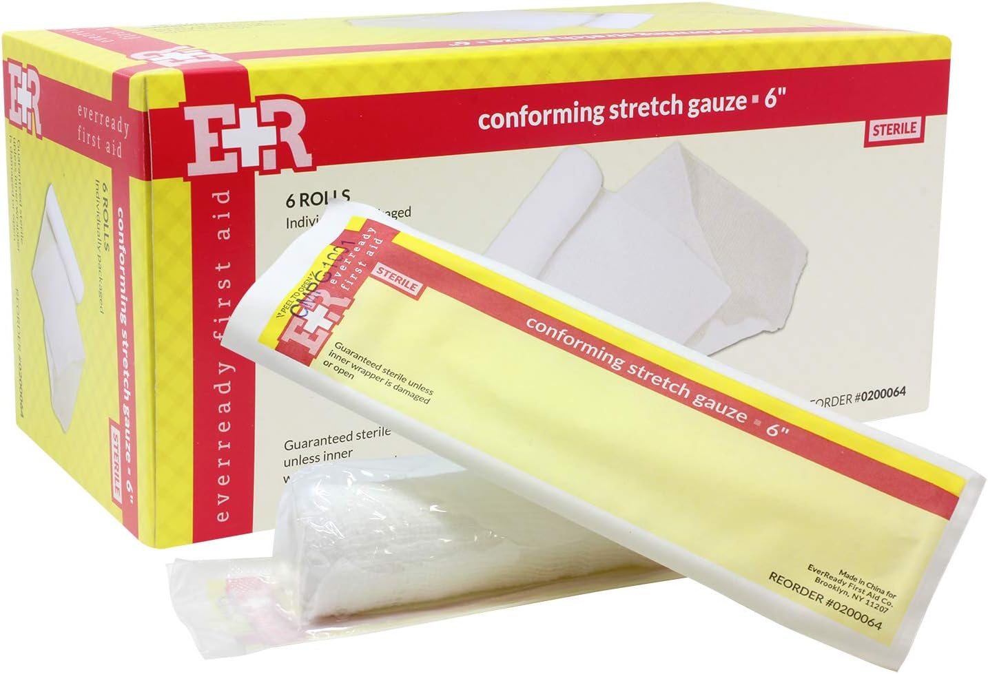 Ever Ready First Aid Sterile Conforming Gauze Roll Bandage - Box of 12-4 inch: Health & Personal Care