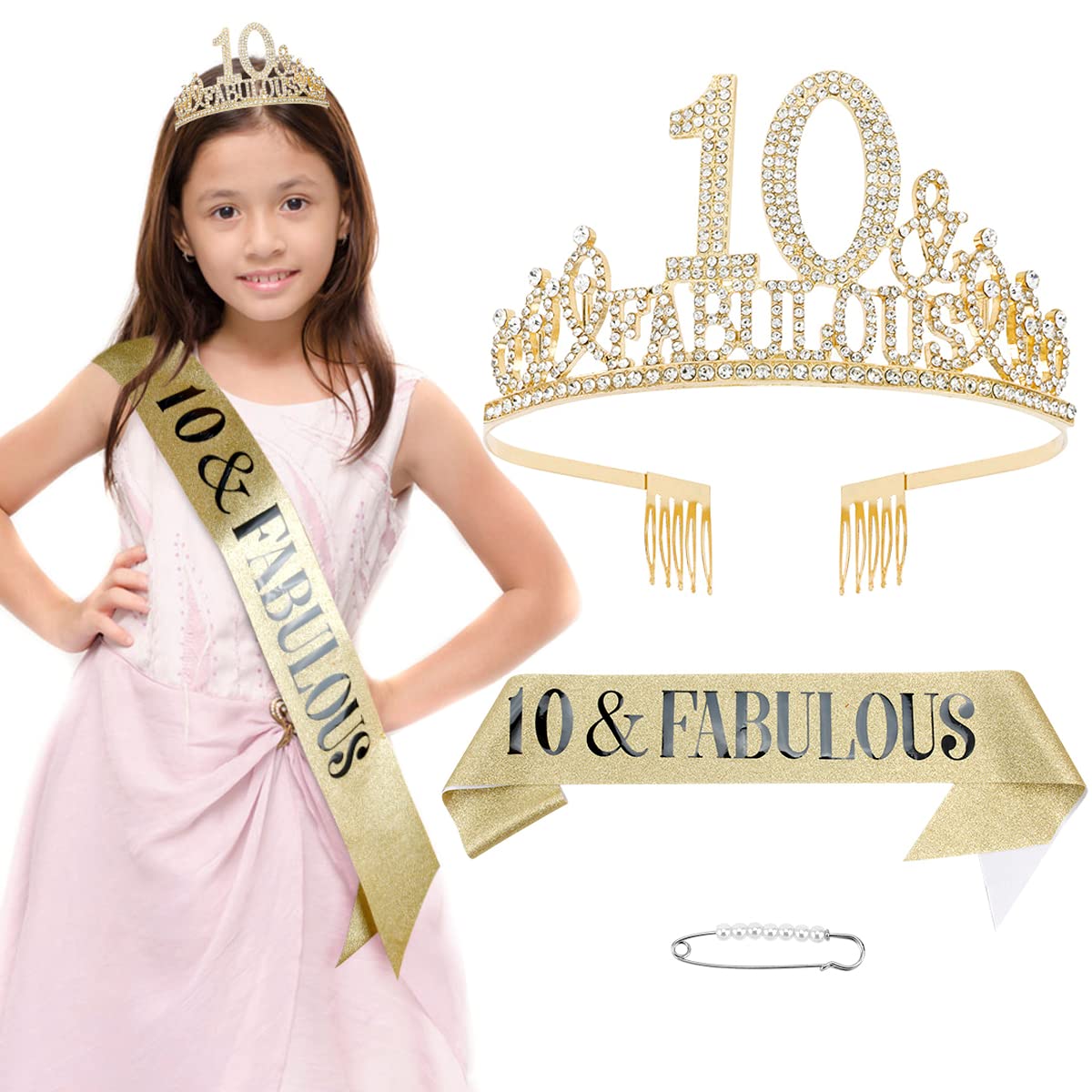 Photo 1 of 10th Birthday Sash and Crown