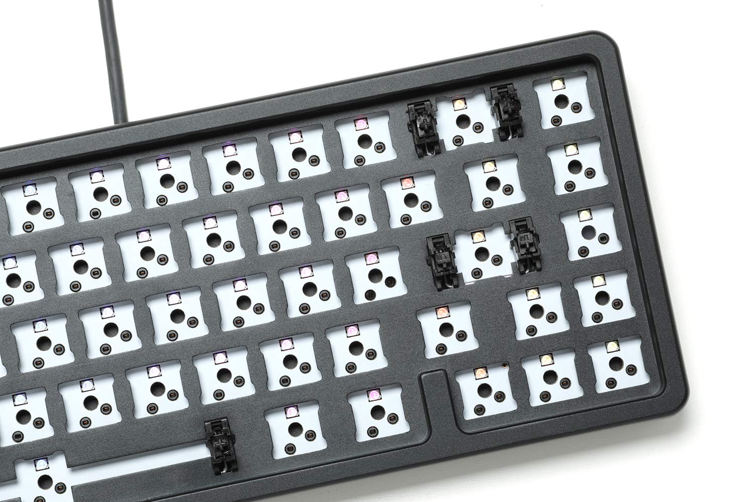 DROP ALT High-Profile Mechanical Keyboard — 65% (67 Key) Gaming Keyboard, Hot-Swap Switches, Programmable Macros, RGB LED Backlighting, USB-C, Doubleshot PBT, Aluminum Frame (Barebones, Black)