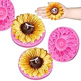 Wehous 2PCS Large Sunflower Silicone Molds, 3D