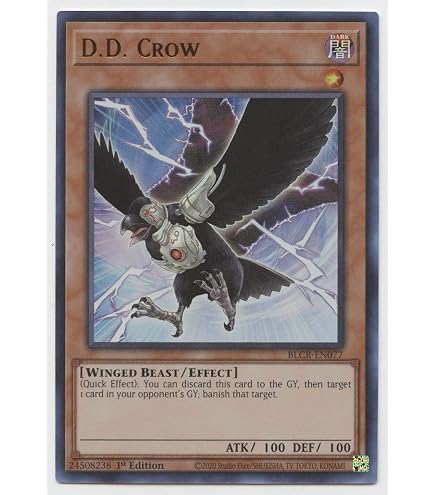 Amazon.com: Yu-Gi-Oh! - D.D. Crow - DUDE-EN027 - Ultra Rare - 1st