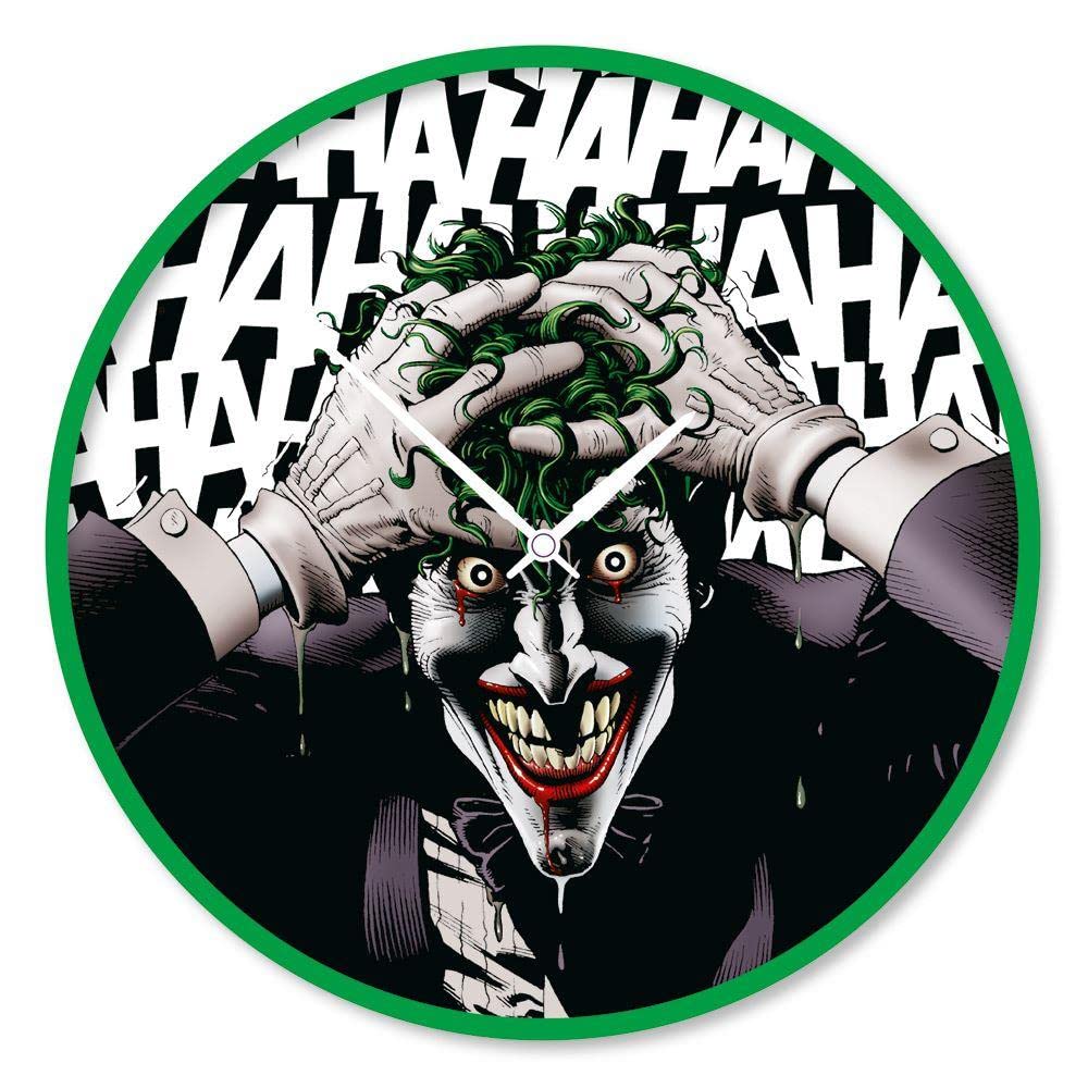 Pyramid International DC Comics Joker Wall Clock (Joker HaHaHa Graphic) 25cm Diameter - Official Merchandise