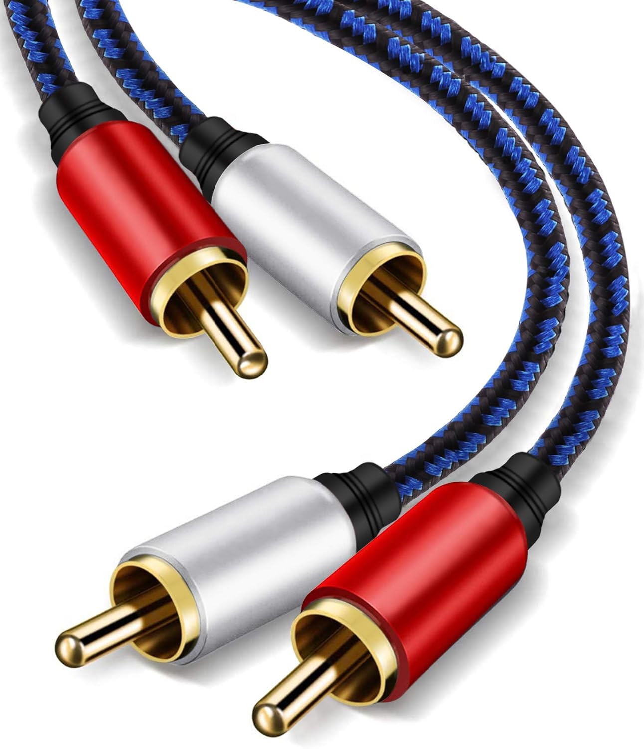 RCA Stereo Cable 12ft,NC XQIN 2RCA Male to 2RCA Male Stereo Audio Cable Gold Plated.for Home Theater, HDTV, Amplifiers, Hi-Fi Systems: Home Audio & Theater