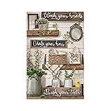 OILbiexn Light Switch Cover Rustic Farmhouse Flower