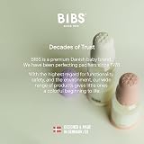 BIBS Boheme Glass Baby Bottle 120 ml Natural Rubber Teat Blush view 7