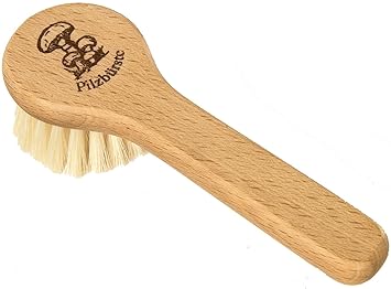 Redecker 331020 Champignonbürste mit Stiel, helle Natur - Borste, Buchenholz