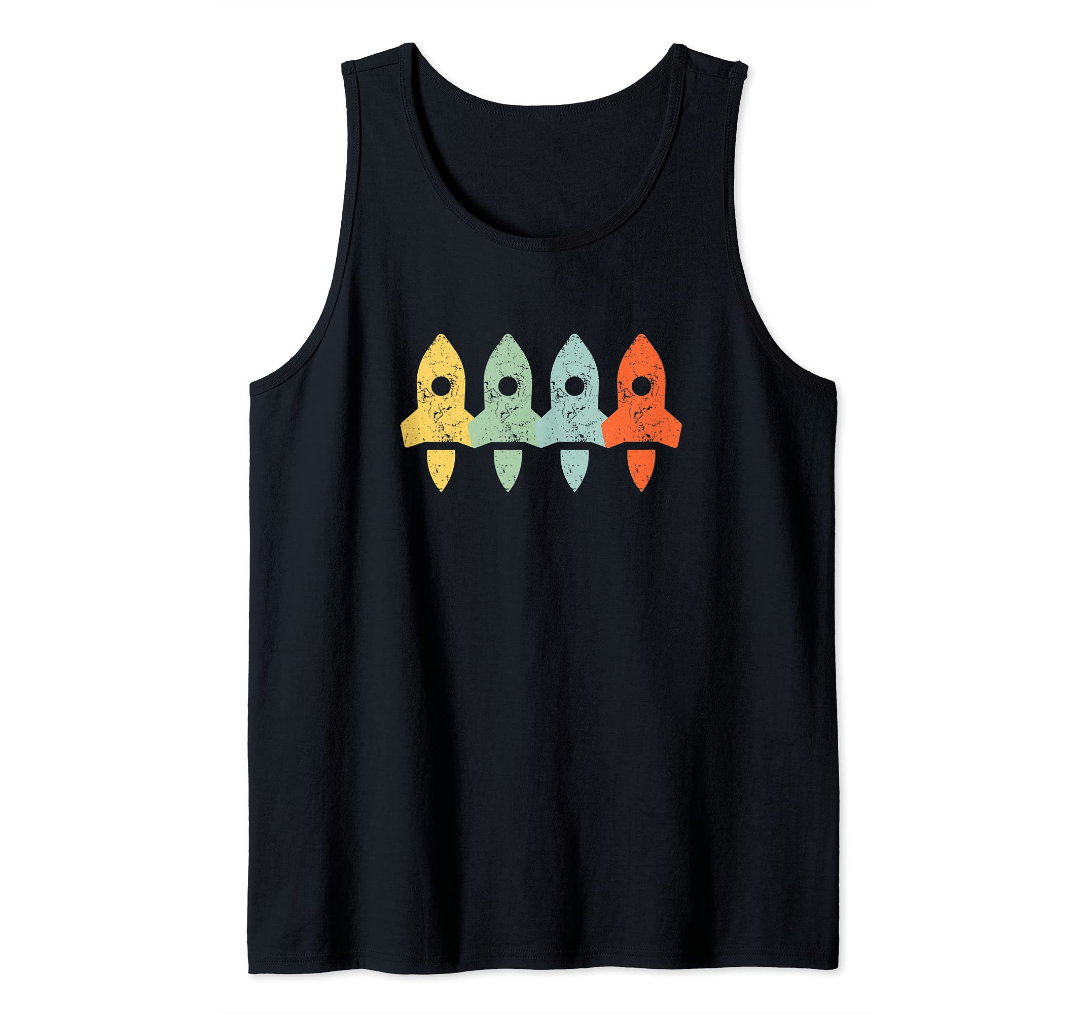 Vintage Retro Rocket Spaceship | Aerospace Engineering Tank Top