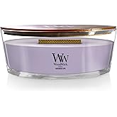 WoodWick Lavender Spa Gifts for Women and Men, 16 oz Ellipse Candle with Crackling Wick