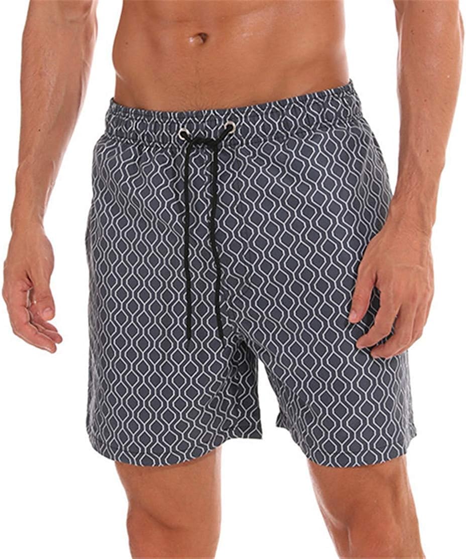 KISSMODA Mens Swim Trunks Quick Dry Beach Wear Shorts Swimwear Bathing Suits Boardshorts