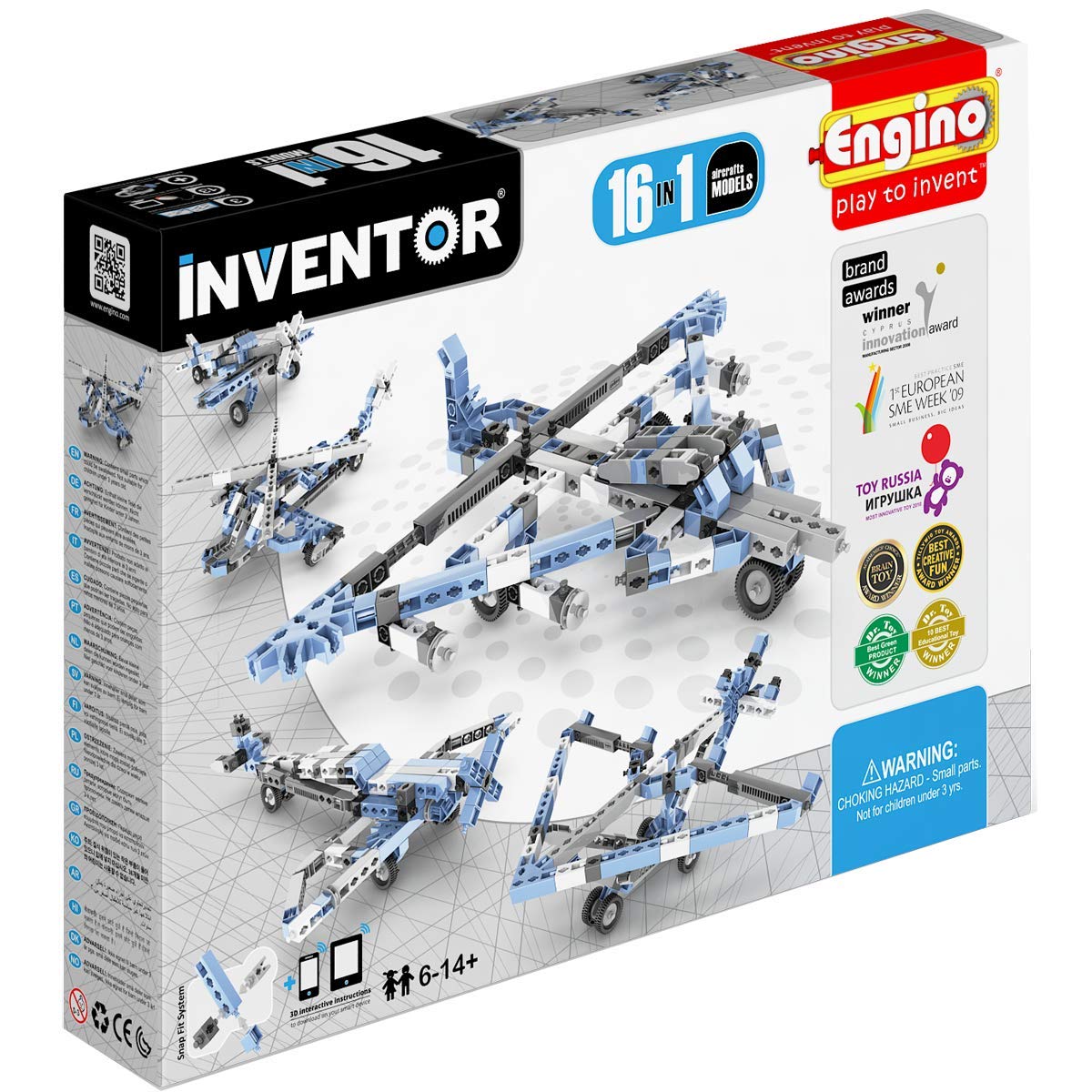 Engino -Inventor 1633 Construction Kit 16 in 1 Aircraft