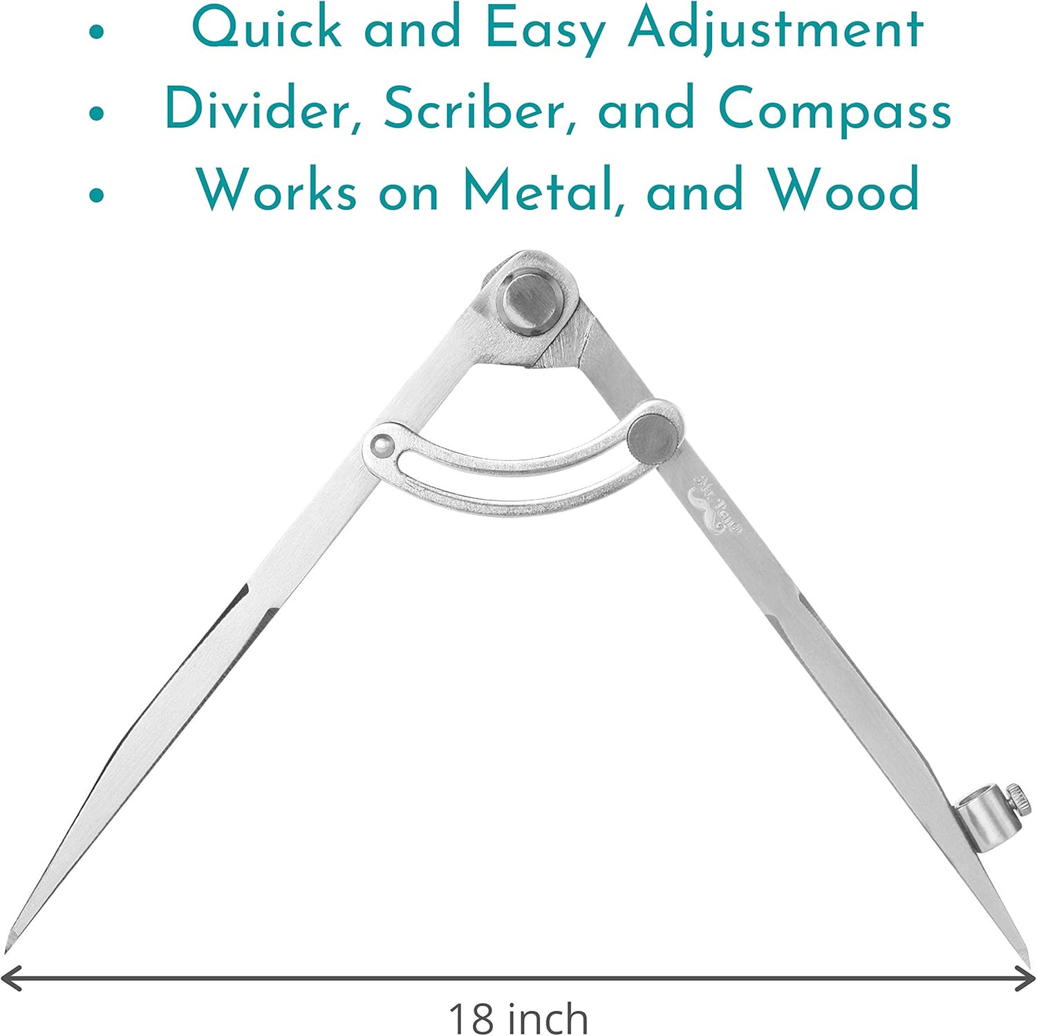 Mr. Pen- Professional Compass for Woodworking, 8 Inch Compass with Wing, Large Compass for Geometry, Compass Drawing Tool, Woodworking Compass, Pencil Compass for Carpenter, Drafting, Drawing Compass : Office Products