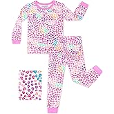 babee Reshinee Bamboo Viscose Toddler Girls Kids Pajama Sets 12M-8Y Snug fit Long-Sleeve Softness Sleepwear Pjs 2pcs Jammies
