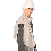 MISTI Warm Winter Scarf for Men and Women | 100% Baby Alpaca | Natural Undyed & Ethically Made in Peru