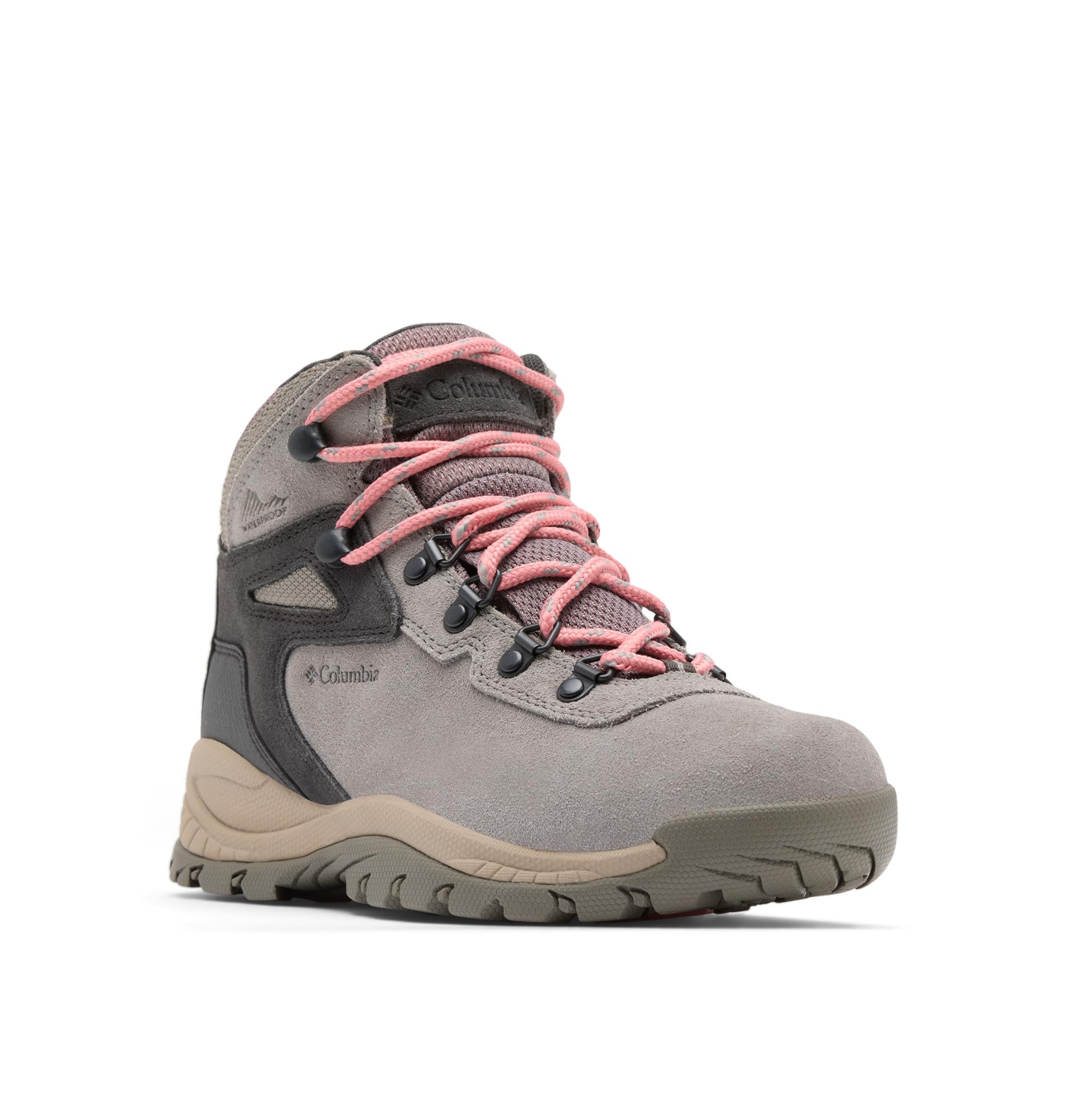 Columbia Womens Newton Ridge Plus Waterproof Amped, Stratus/Canyon Rose, 5.5 Wide Image
