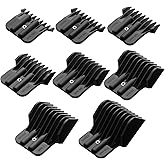 8 Pcs Trimmer Guards Fits for BaBylissPRO Barberology FX787 & FX726 Trimmer, Replacement Guards Set with Metal Spring Clip - From 1/32-5/4 inch