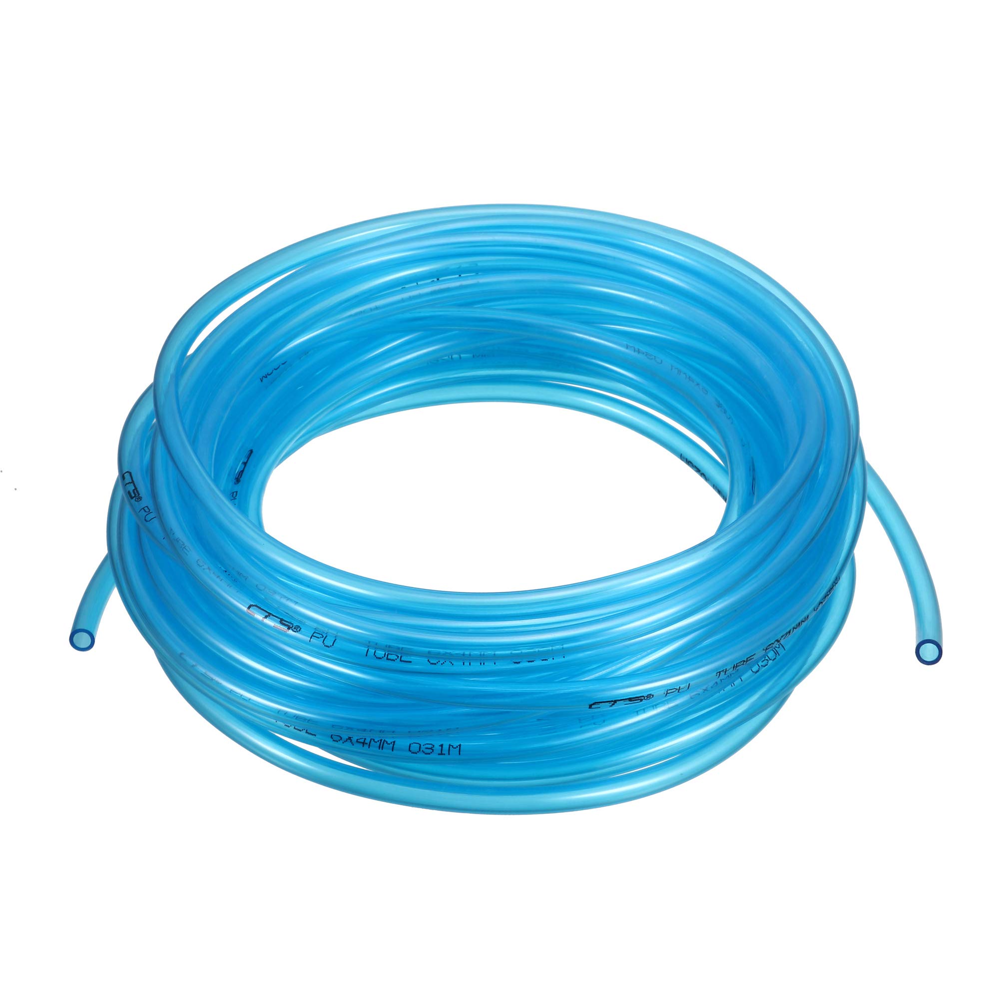 sourcingmap Pneumatic Air Tubing, 6mm OD x 4mm ID 10m(32.8Ft) PU Polyurethane Air Compressor Tubing Hose Pipe Light Blue