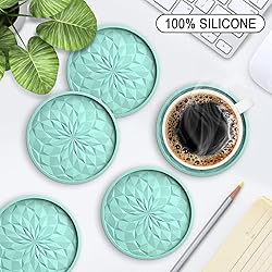 ME.FAN Silicone Coasters with Holder,[6