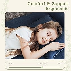 Luoxiao Folding Sofa Bed Twin with Pillow, Portable