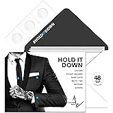 Collar Dots – Adhesive Collar Stays for Dress Shirts & Polos | Stop Floppy & Curling Collars | Easy Stick-On Stiffeners