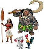 Bullyland 13181 - Spielfigurenset - Walt Disney Vaiana 4 teilig