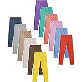 Boys Girls Toddler Little Kids Unisex 6 Pack Cotton Stretch Snug Fitting Long Pant Leggings